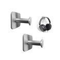 thumbnail image 1 of Extensible Stainless Steel Headphone Stand Holder with Strong Adhesive Hooks for Under Desk Mounting – Universal Fit for All Headphones and, 1 of 3