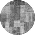 thumbnail image 1 of Ahgly Company Indoor Round Patchwork Gray Transitional Area Rugs, 6' Round, 1 of 1