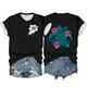 thumbnail image 1 of Mujeres Océano Impresión Casual Top, Manga Corta Cuello Redondo Blusa para la Primavera Y el Verano de Uso, Camiseta de Moda, Toda la Temporada de la Fiesta, 1 of 2