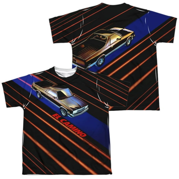 Chevrolet - Laser Camino (Front/Back Print) - Youth Short Sleeve Shirt - Medium