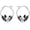 Bat, variant on Pug Hoop Earrings for Women 925 Sterling Silver Dog Earrings Cute Animal Pug Lover Jewelry Gifts