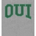 thumbnail image 4 of French Oui Adult Heather Gray Crew Neck Short Sleeve Tee-XL, 4 of 4