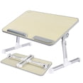 thumbnail image 1 of 20.5 x 11.8 inch Foldable Lap Desk, Height & Angle Adjustable Ergonomic Laptop Table with Non-Slip Surface, Portable Sofa Breakfast Tray Bed Table for 17" Laptop, 1 of 10