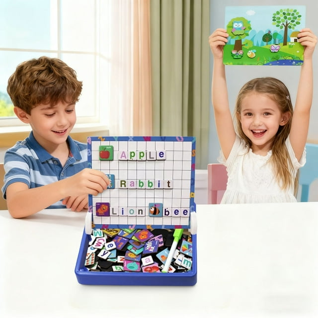1ml Ma Gnetic Puzzles Face Dress Up Travel Game Double Si Ded Ma Gnetic Puzzles Face Dress Up Travel Game Ma Gnetics Faces Puzzle Enhances Creativity & Learning