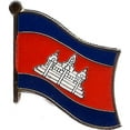 thumbnail image 2 of Pack of 50 Cambodia Flag Lapel Pins, Cambodian Pin Badge, 2 of 4