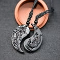thumbnail image 5 of K-KED Black Obsidian Dragon and Phoenix Necklace YinYang Necklace for Couples Amulet, 5 of 6