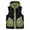 Green, variant on Lovskoo Mens Vest Outdoor Workout Lightweight Sleeveless Work Jacket Hiking Travel Breathable Outerwear with Multiple Pockets