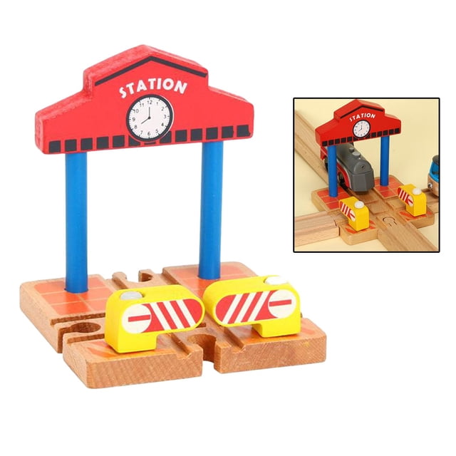 Estación de de La de estación de Gas Accesorios Establecidos Construcción Construcción Tren Ferroviaria Niño F de Yotijar Ferrocarriles Tren Juguetes