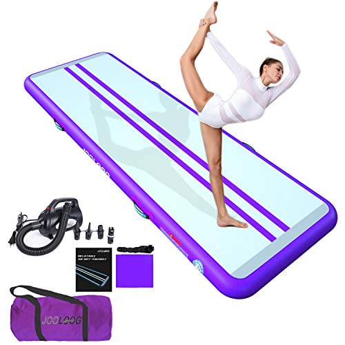 10ft/13ft/16ft/20ft Inflatable Gymnastics Air Track Mat Tumble Track with Electric Air Pump for Gymnastics Training/Cheerleading/Gym/Home Use AIRMAT FACTORY Airtrack Tumbling Mat