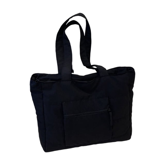 Lksixu Quilted Casual One Shoulder Computer Bag Large Capacity Tote Bag Storage Bins Organizers and Storage