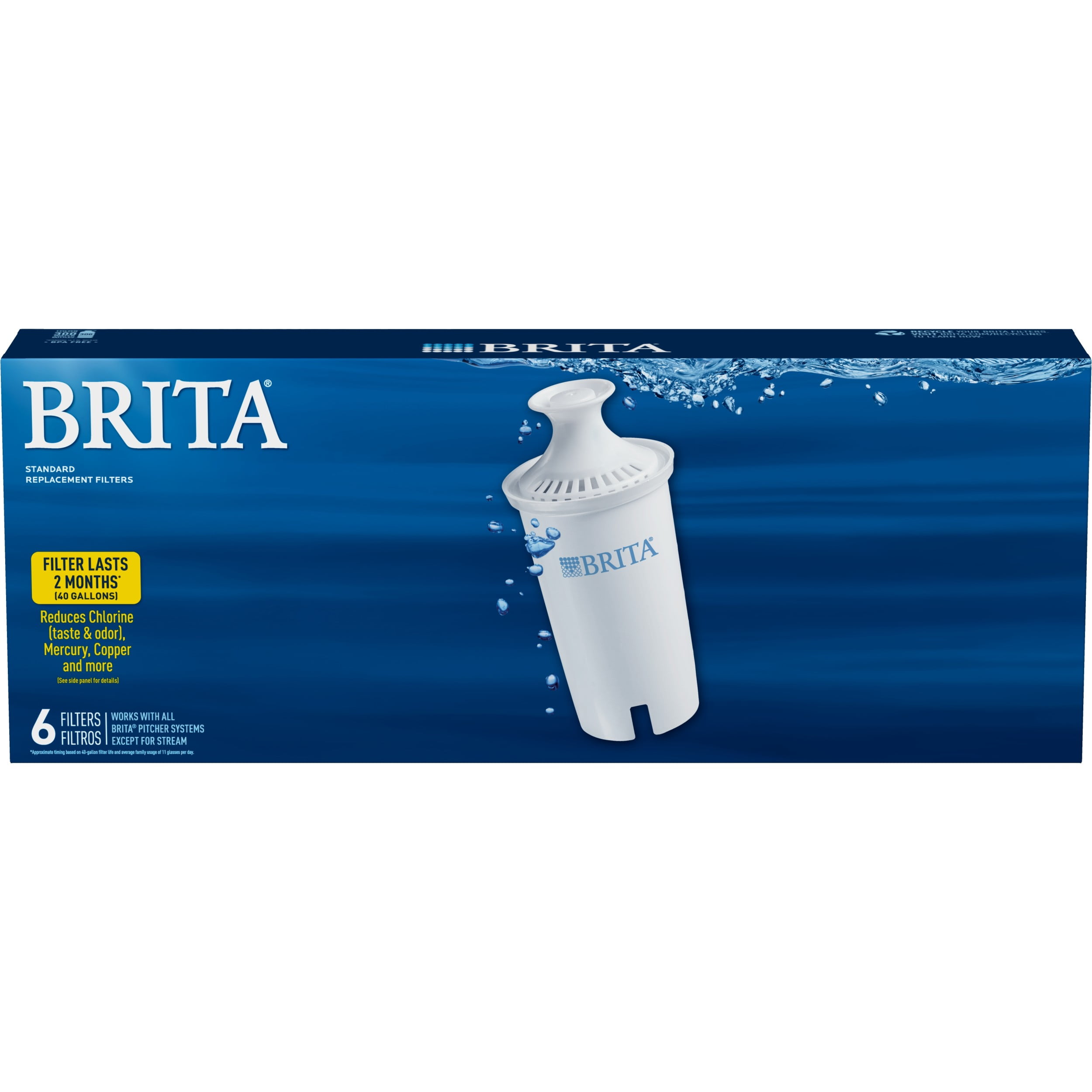 Brita Brita Standard Replacement Filter 3 Pack New Sealed Box 