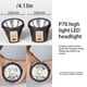 thumbnail image 3 of Soidarity Linterna frontal portátil de 4 modos, linterna frontal para acampar y pescar, equipo para exteriores, accesorio de iluminación carpas Tipo 2 Soidarity OD029480-02, 3 of 6