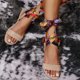 thumbnail image 5 of Sandalias con correa en el tobillo para mujer Zapatos de ocio para mujer de verano de colores mezclados a la moda Wmkox8yii  shjk2759, 5 of 9