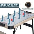 thumbnail image 5 of RayChee 54in Folding Air Hockey Table, Hockey Table Gaming Set Electronic scorekeeper w/2 Pucks, 2 Pushers, 12V Motor for Adults and Kids  (Oak), 5 of 5