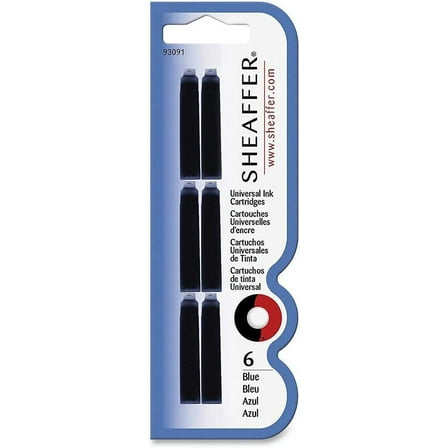 Sheaffer Skrip Fountain Pen Universal Ink Cartridge - Blue VFM (6pk euro fit)