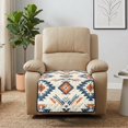 thumbnail image 4 of ZIATUBLES Quilted Recliner Chair Cover, Polyester Pet Friendly Seat Cushion Protector, Non-Slip Washable Furniture Slipcover for Dogs Cats, Beige Southwestern Geometric Print Living Room Decor, 4 of 8