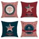 thumbnail image 1 of 250 Years America Anniversary Pillow Covers Decoration Set of 4 America Flag Stars and Stripes Cushion Case 4th of July Throw Pillow Case for Sofa Couch Bed Home Outdoor, 1 of 6