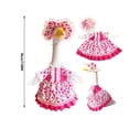 thumbnail image 3 of ZLKMQM Spring Flower Goose Outfit Daisy Rose Floral Dress for 23'' Cement Plastic Goose Statue for Valentines Day Summer Outdoor Garden Yard Patio Lawn Decor(Pink Rose), 3 of 5