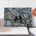 thumbnail image 2 of Black Crow Cutting Board, Photo of Birds on Cherry Blossom Tree Branch, Decorative Tempered Glass Cutting and Serving Board, in 3 Sizes, by Ambesonne, 2 of 5