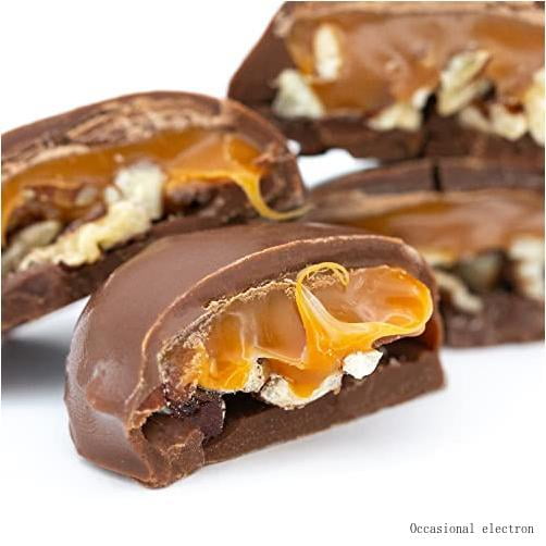 milk chocolate caramel pecan clusters, pack 2 pounds