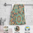 thumbnail image 6 of SKYSONIC 2 Pack 2-Piece Towels Set - Cotton Hand Towels 28.3 x 14.4 Inches Ultra Soft and Absorbent Towels for Face, Kitchen, Bath, Hotel, Gym, Gorgeous Floral Mandala, 6 of 7