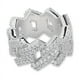 thumbnail image 1 of Anillo de hip-hop con diamantes para hombre, estilo europeo y americano, con baño de oro real y circonita cúbica completa, moderno, 1 of 6