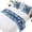 Navy Blue White, variant on Navy Blue Coastal Bed Runner for Cal King Size Bed, Summer Beach Ocean Coral Starfish 3 Pcs Bedding Runner Set - 1 Scarf(102"x20") and 2 Pillowcases(18"x18"), Bed Throws for Foot of Bed for Hotel