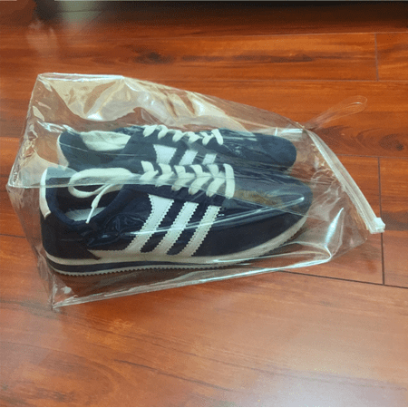 clear shoe bags