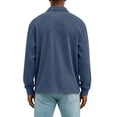 thumbnail image 3 of Mens Polo Shirts Long Sleeve Corduroy Lapel Collar Men Shirts Casual Comfort Button-Down Golf Shirt with Pocket, L, 3 of 5