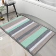 thumbnail image 1 of Alfombra De Baño, Alfombra De Baño Antideslizante, Microfibra, Lavable, Pelo Largo, Alfombra De Baño, Alfombra De Baño, 45 X 65 Cm, ​​Verde, 1 of 4