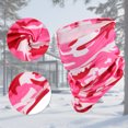 thumbnail image 4 of Unique Bargains 1 Pc Neck Gaiter Ice Silk Camouflage Scarf Mask Bandana Rose Red, 4 of 5
