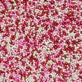 thumbnail image 2 of Confettis Nonpareils Mélange Moyen Perles Rouges Roses et Blanches 80 g, 2 of 2