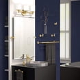 thumbnail image 3 of Gatco Latitude II Glass Shelf, 20 Inch, Brushed Brass, 3 of 6