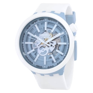 Swatch Unisex SVCK4045AG Chronograph Date Plastic White Dial Watch