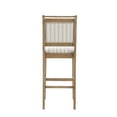 thumbnail image 5 of Linon Emmy 30" Mid Back Indoor Wood Bar Stool, Gray wash/Natural Stripe, 5 of 11