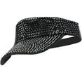 thumbnail image 3 of Rhinestone Sport Sun Visors Hats for Women Adjustable Glitter Cap, 3 of 4