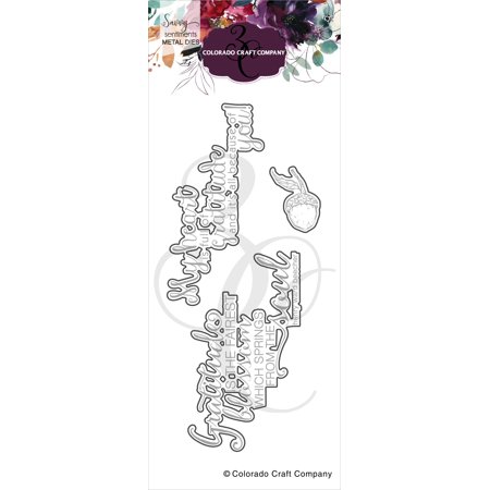 UPC: 0810043855747 | COLORADO CRAFT COMPANY C3SS574D GRATITUDE -COLORADO METAL DIES
