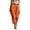 Orange*, variant on RUTAYY Women's Pants High Waist Wide Leg Solid Color Cargo Bottoms Loose Fit Casual with Pockets Comfortable Everyday Wear Elegant Travel Trousers