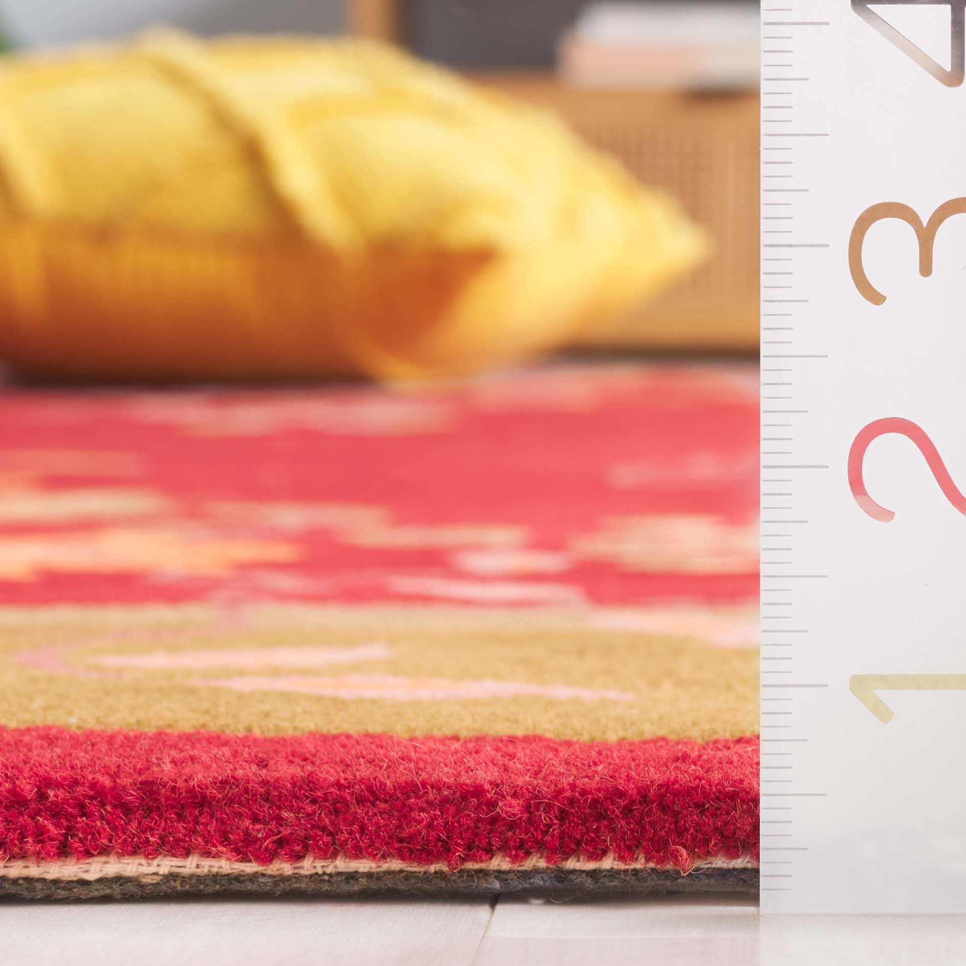 SAFAVIEH Metro Louise Floral Area Rug, Red/Green, 4' x 6'