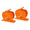 2024 2pcs Cute Pumpkin Napkin Holder Durable Iron Paper Napkin Holder
