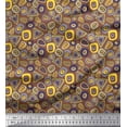 thumbnail image 1 of Soimoi Polyester Crepe Fabric Geometric Small Printed Craft Fabric by The Yard 52 Inch Wide, 1 of 3