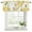 Yellow, variant on 2 Pack Valances for Window, Spring Forsythia Flowers Short Curtains for Kitchen Bedroom Living Room, Yellow Floral Hummingbird Gray Plaid Rod Pocket Small Window Treatment Valance Drapes 42 x 18 Inch