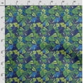 thumbnail image 3 of Soimoi Leaves Printed,Cuddle Minky Fabric, Sewing Fabric by The Yard 56 Inch Wide,Decorative Plush Soft Fabric, Baby Garments, Toys and Blankets, Blue, 3 of 5