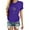 Violet, variante sur Daeful Hauts Imprimé Pissenlit T-Shirts Manches Courtes Dames Coupe Décontractée Col Rond Tee Noir 3TG