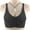 Black, variant on Front Zipper Full Cup Lift Bra,Women's Wireless Zip Front Closure Sports Bra,Plus Size Push Up Yoga Lace Bras for Older Women