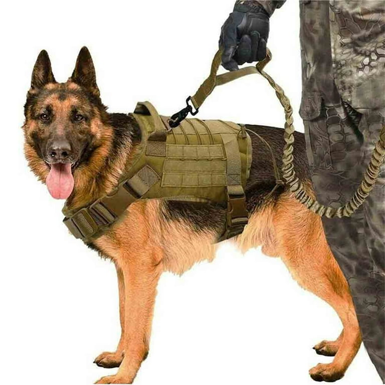 Pefilos XL Tactical Dog Harness Full Buckled Dog Sport Vest for