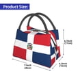 thumbnail image 3 of Dominican Republic Flag Lunch Bag Reusable Insulated Lunch Tote Cooler Box For Women Men, 3 of 7