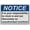 Warning Sign 2, variant on ANSI Novelty Sign Beware of Dog May Attack and Make Him Sick - 8"x12" Weatherproof UV Resistant Plastic Safety Sign