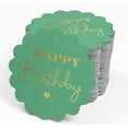 thumbnail image 4 of Inkdotpot Gold Foil Paper Hang Tags Happy Birthday Favor Tags 50 Pieces, 4 of 7