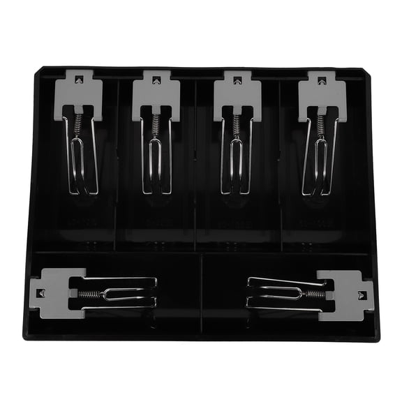 PENIKOKO Home Use Cash Register Box Cash Holder Black Plastic 1Pcs